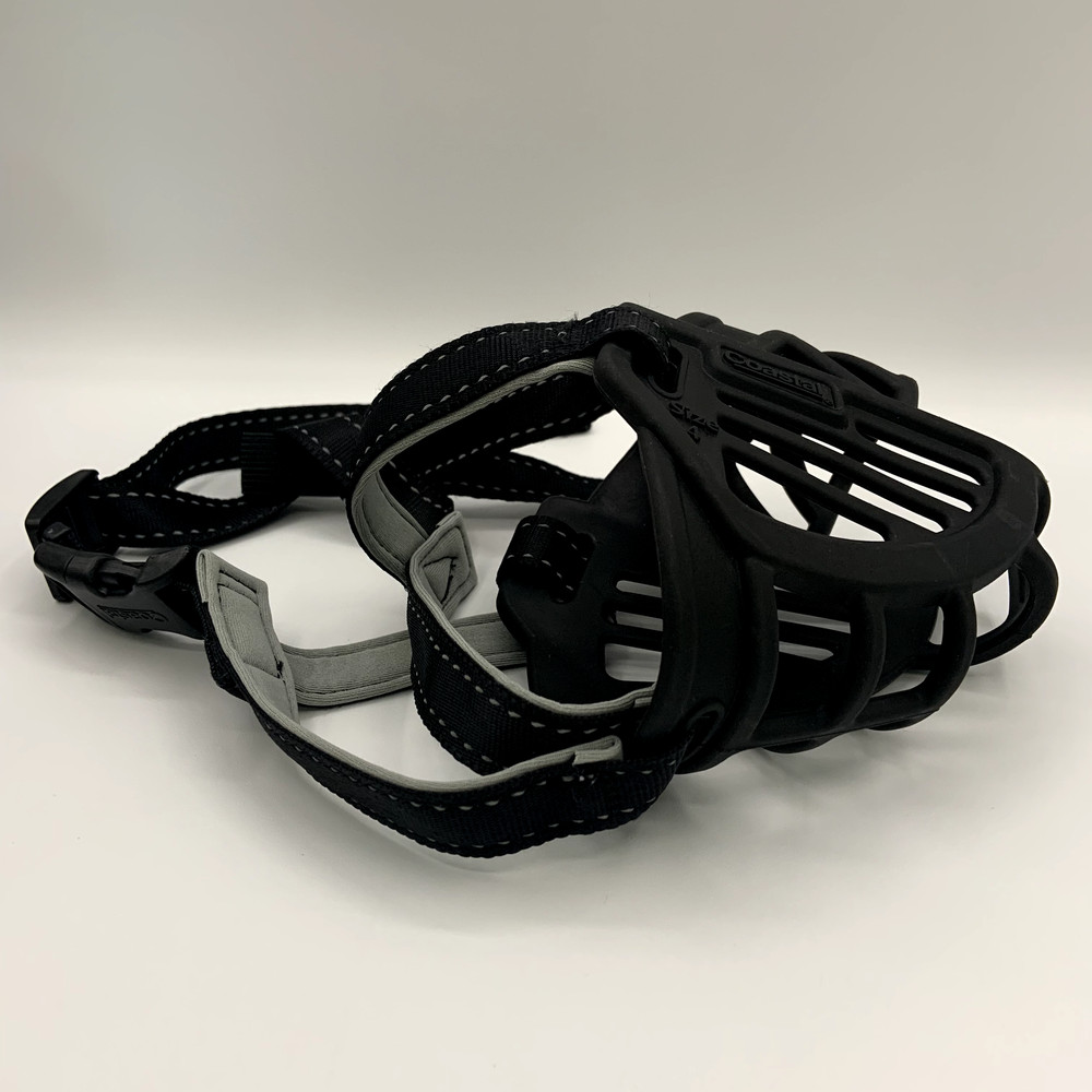 Dog Basket Soft Muzzle Mouth Cover Mesh Cage Biting Chewing Size 4