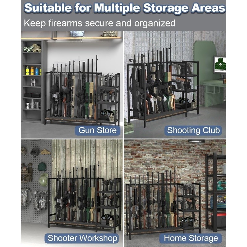 All-In-One Gun Storage Rack Rifles Handguns Multi-Functional Display Stand New