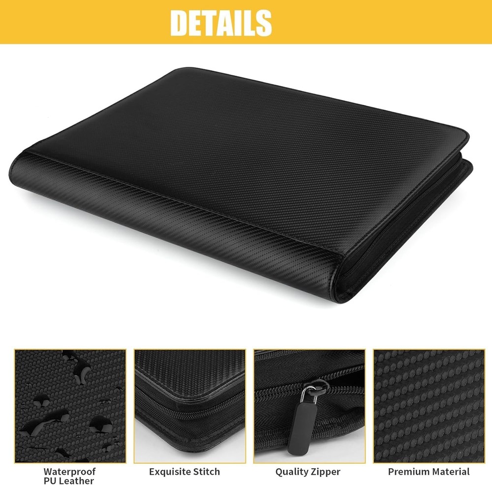 Toploader Binder Holds 288 Toploaders 9 Pocket Top Loader Binders for 3 x 4''