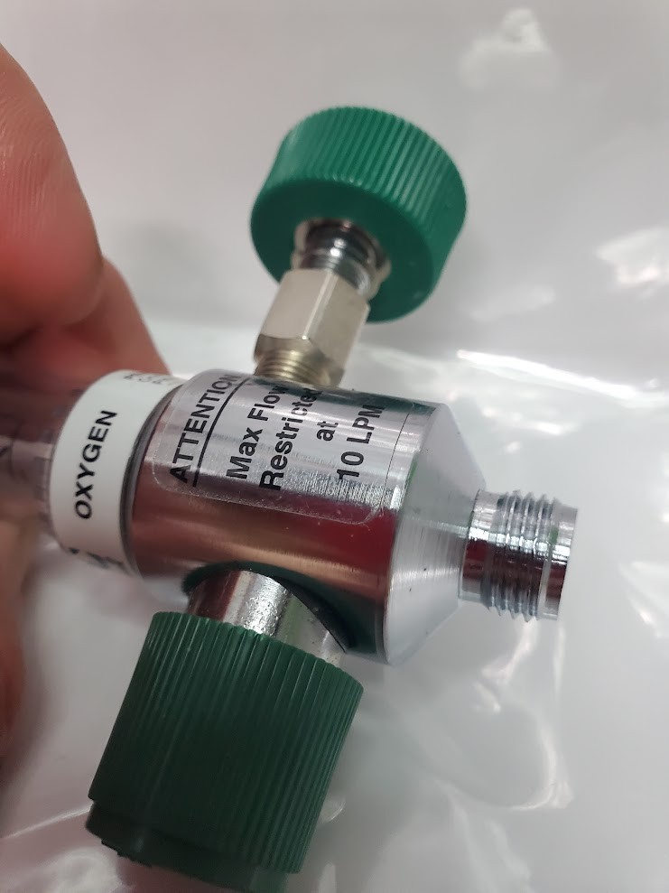 BPC 10 LPM Oxygen Flowmeter Max Flow 10 LPM Back-Pressure Compensated