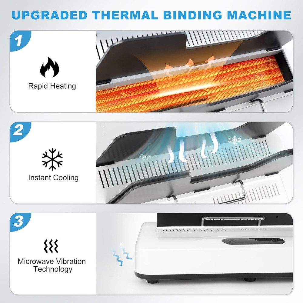 Professional Grade Thermal Binding Machine – Overheating Protection Included