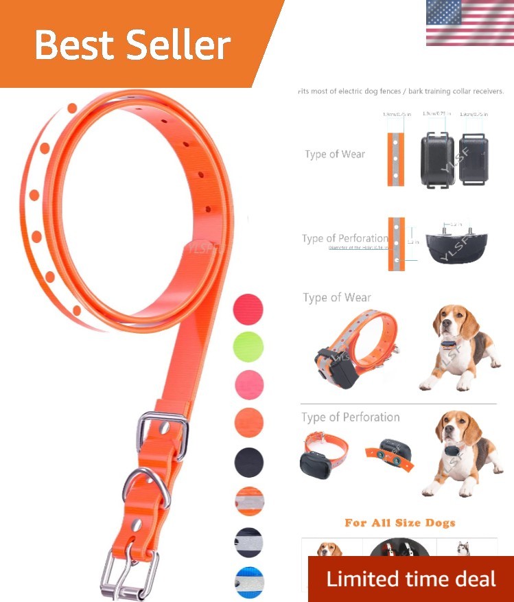 Safety-First Dog Collar Strap - Durable TPU Replacement for Training Collars