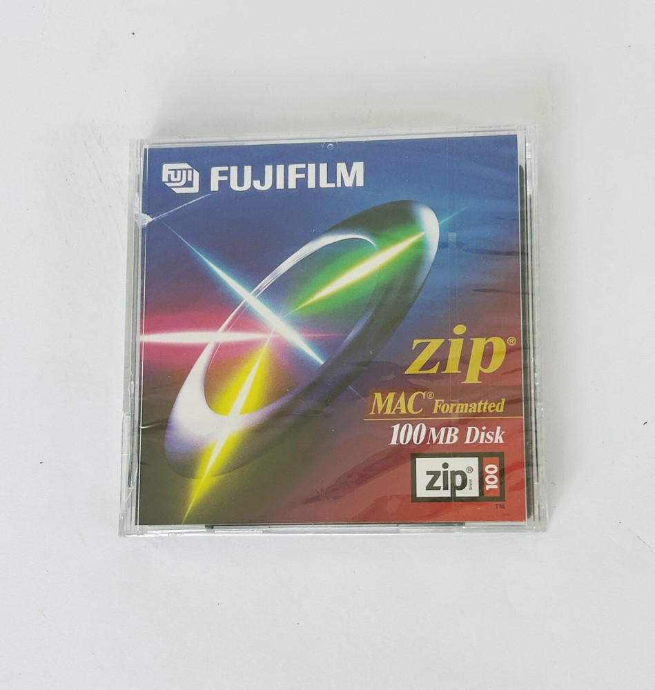 FujiFilm 100 MB Mac Formatted Disk Zip Drive Sealed