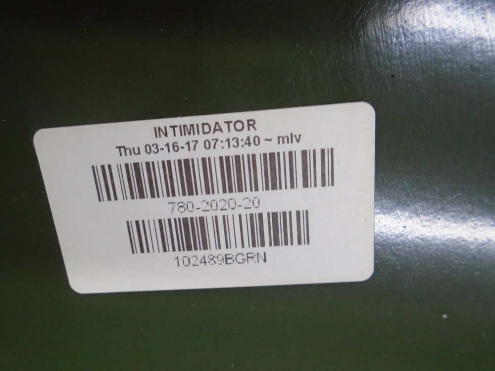 INTIMIDATOR 780-2020-20 CENTER SEAT PANEL GREEN UTV