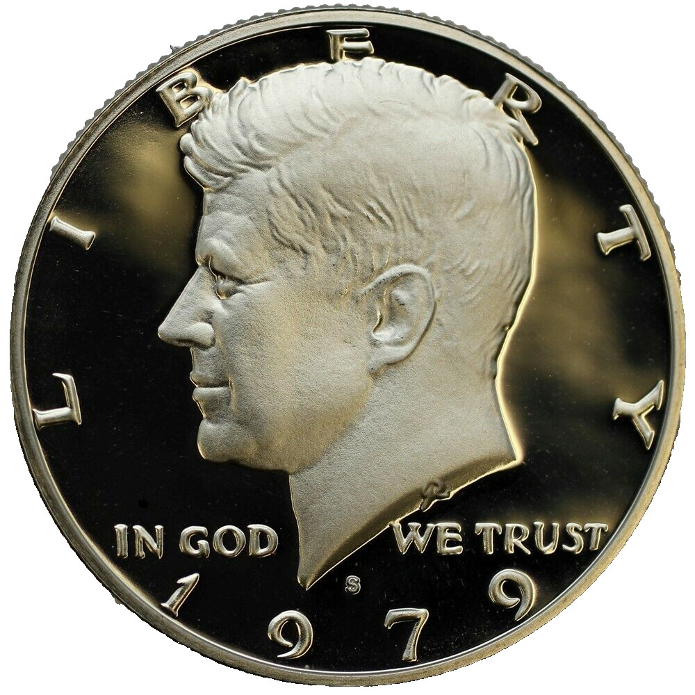 1979-S Type 2 Proof Kennedy Half Dollar - T2 "Clear S"