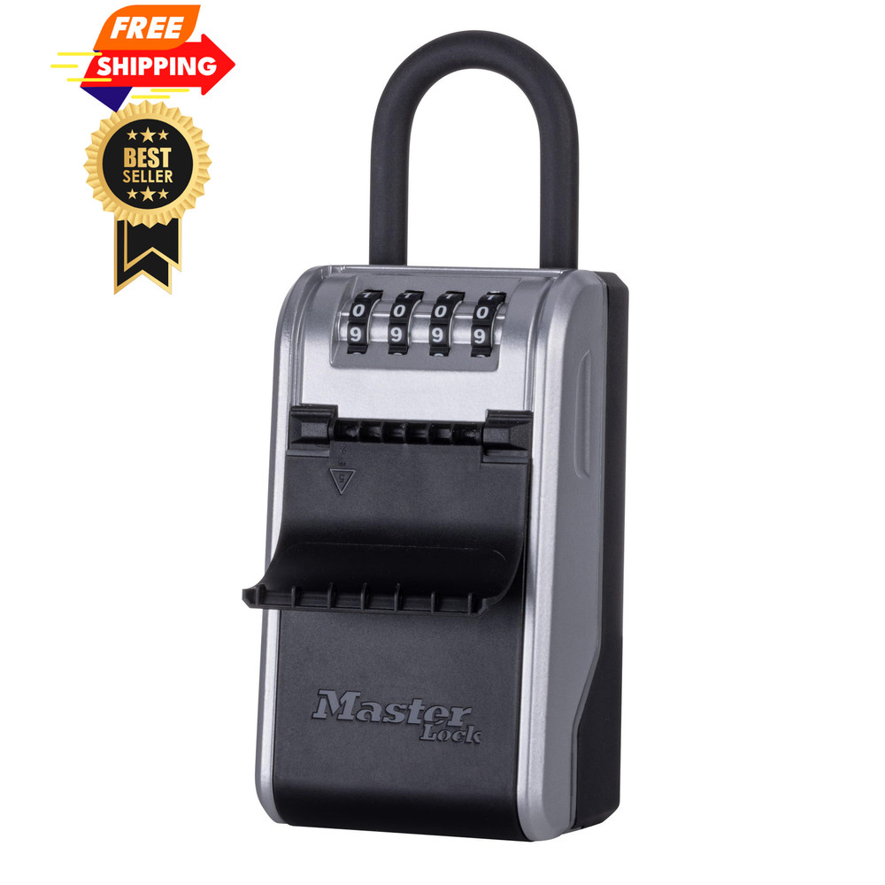 Master Lock High Capacity Key Lockbox, Combination Dial, 1 Pack, Black