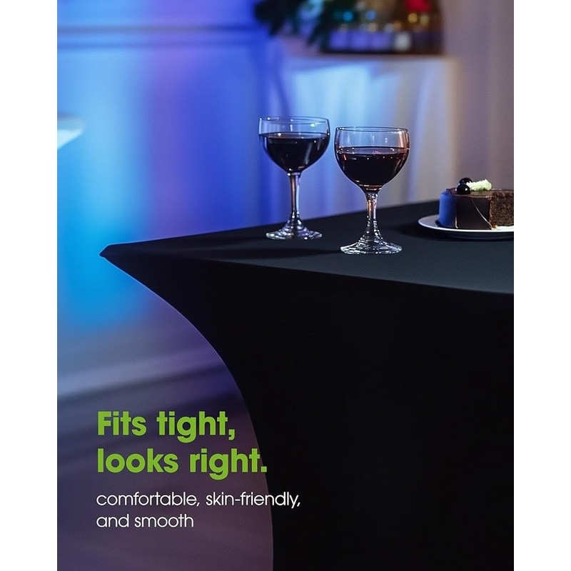 Fitted Spandex Tablecloths 6ft Rectangular Tables Outdoor Events Parties New