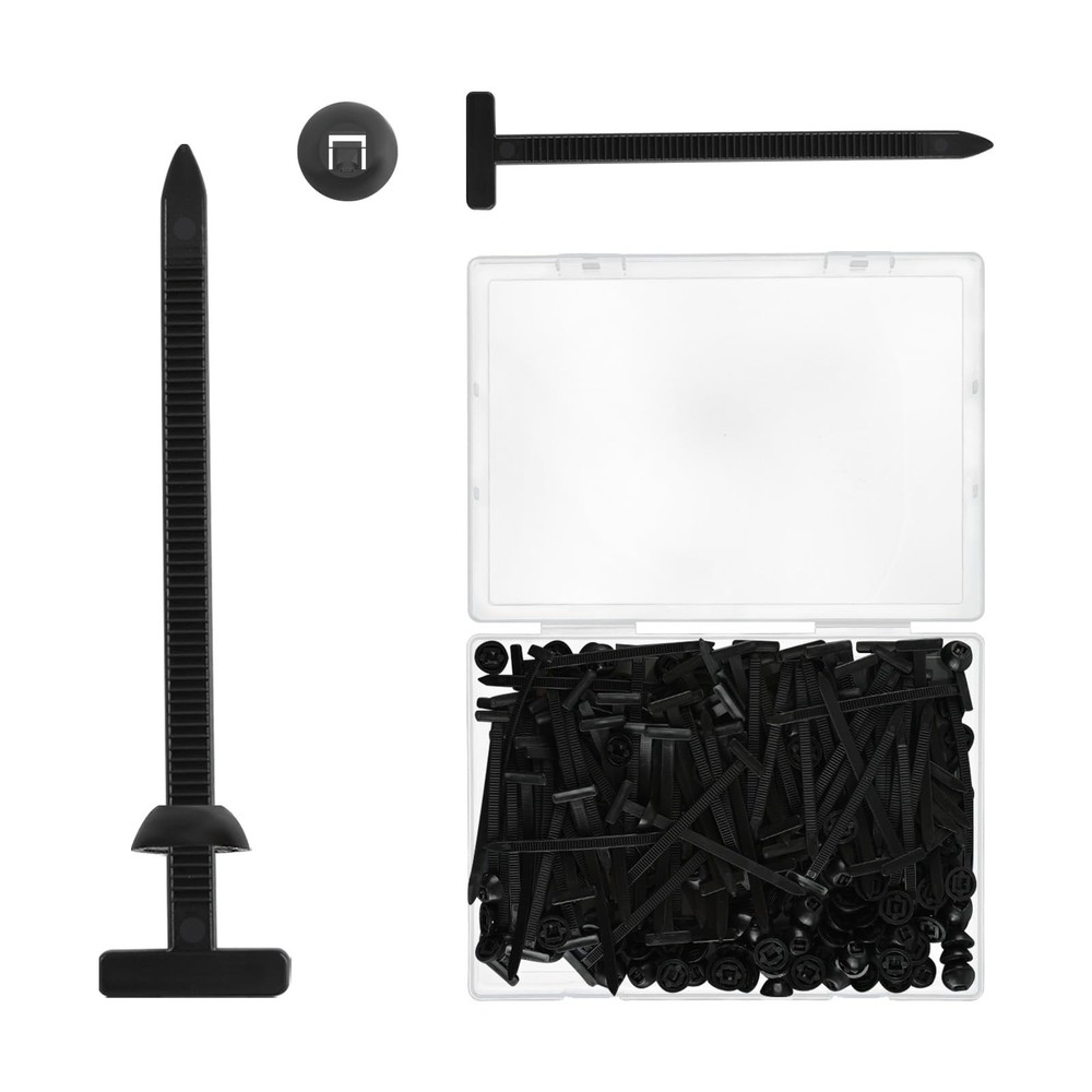 Cable Tie Buckle 100pcs with PP Box .Self-Locking Universal Nylon Cable Tie