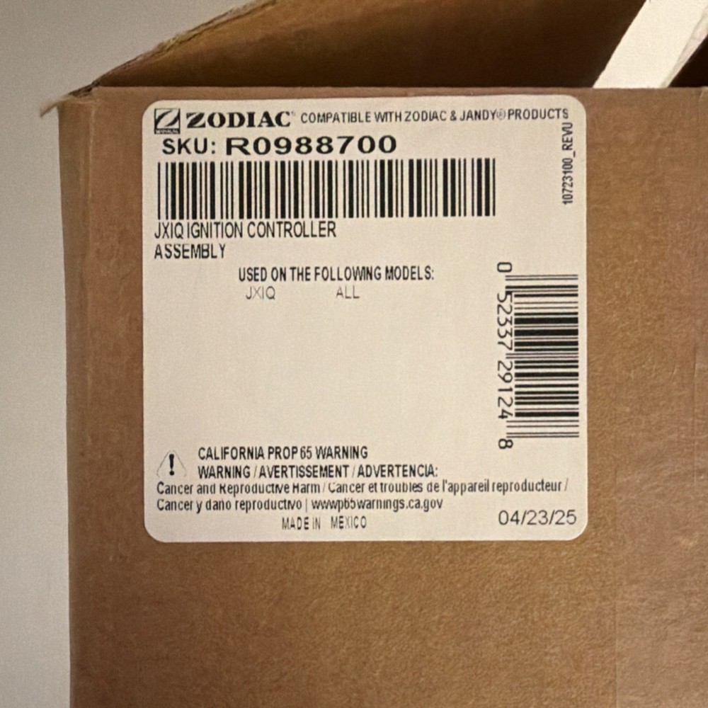 Zodiac JXIQ ignition controller assembly R0988700 for pool heaters