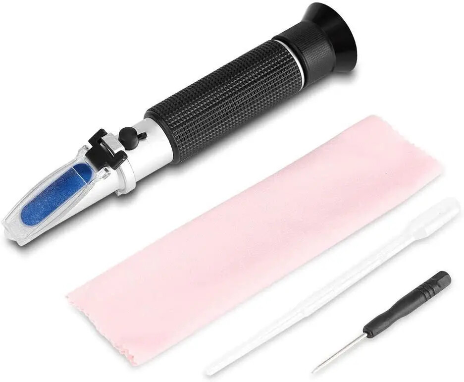 Handheld Refractometer Sugar Concentration Meter Densimeter 0-32% Saccharimeter