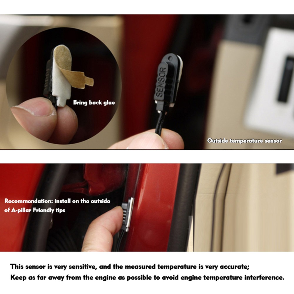 Car Digital Automobile Lighted Auto Dual A9B2