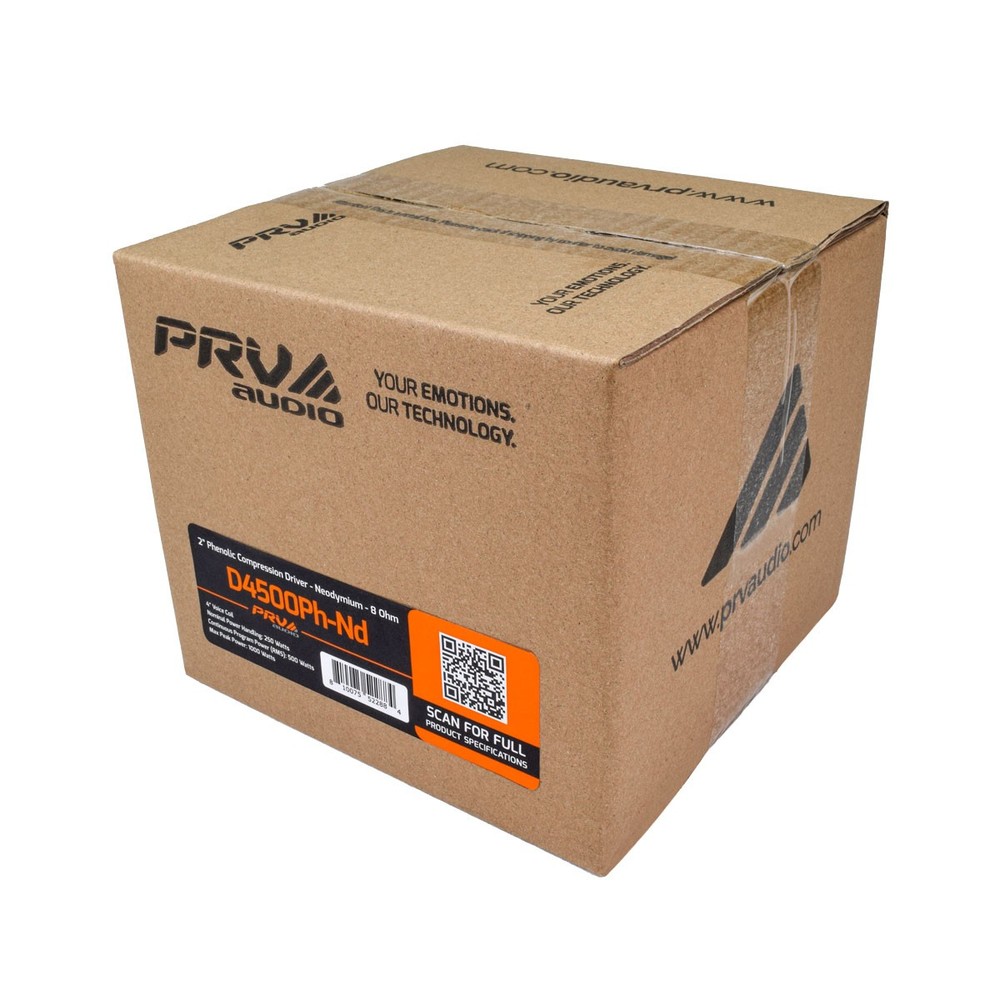 PRV AUDIO D4500Ph-Nd 2” 500W PHENOLIC NEODYMIUM COMPRESSION DRIVER 8Ω (SINGLE)