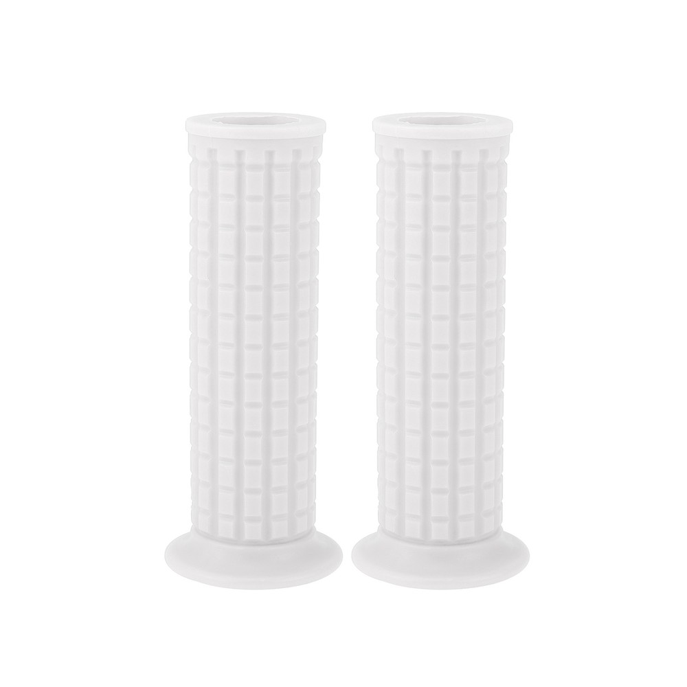 1" 25mm Motorcycle Knobs Handlebar Throttle Cover TPU White