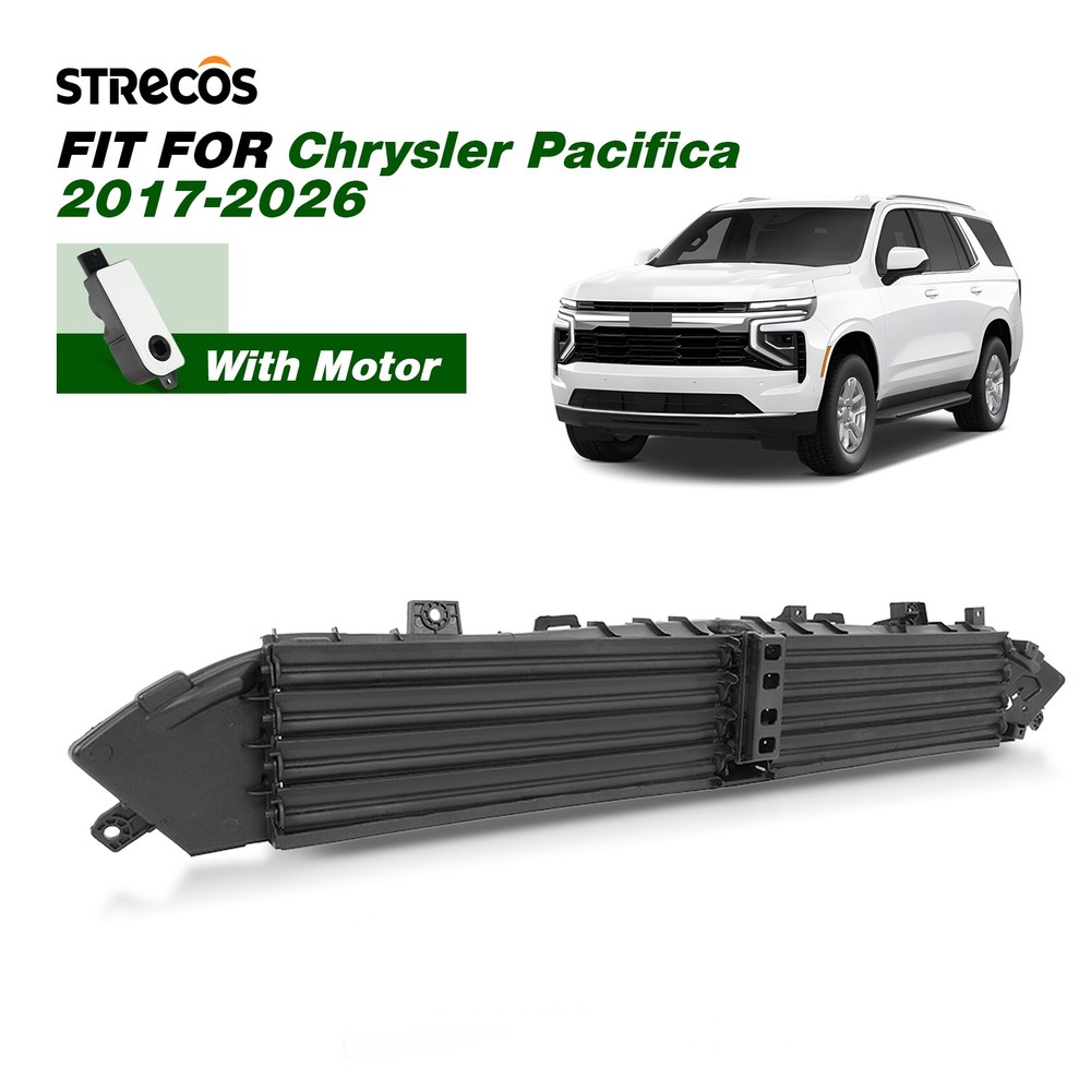 Front Active Grille Shutter With Motor For 2017-2026 Chrysler Pacifica&Voyager