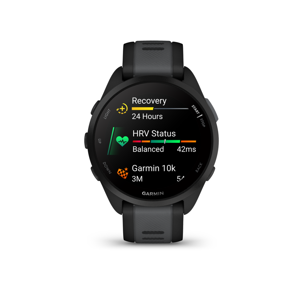 Garmin Forerunner 165 Running Smartwatch AMOLED Display Training Black / Slate
