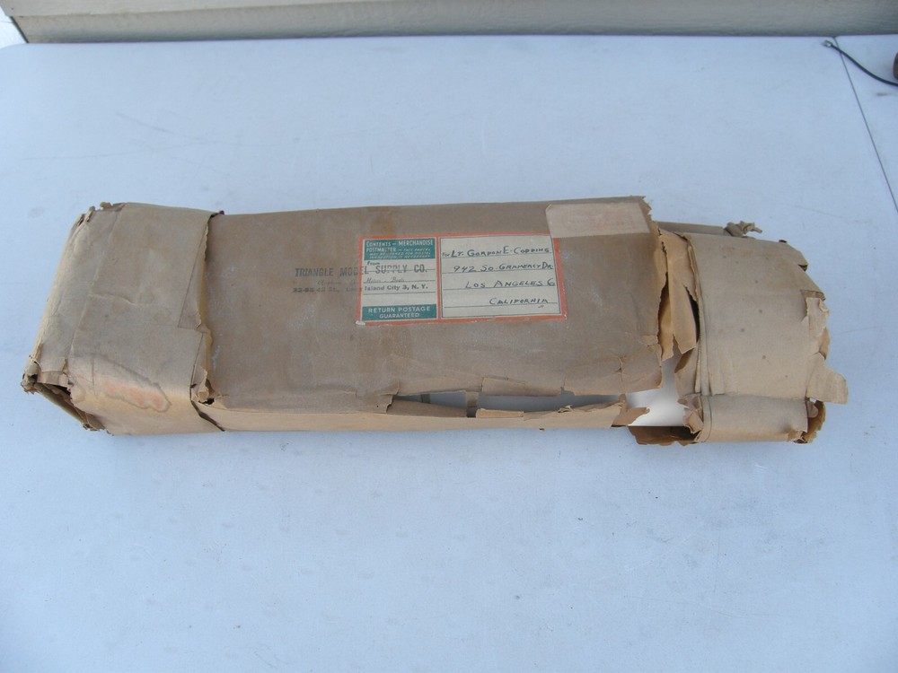 1939 Commander Balsa Model Airplane Kit SAM FF/CL 72" Wing, Length 52" Short Kit