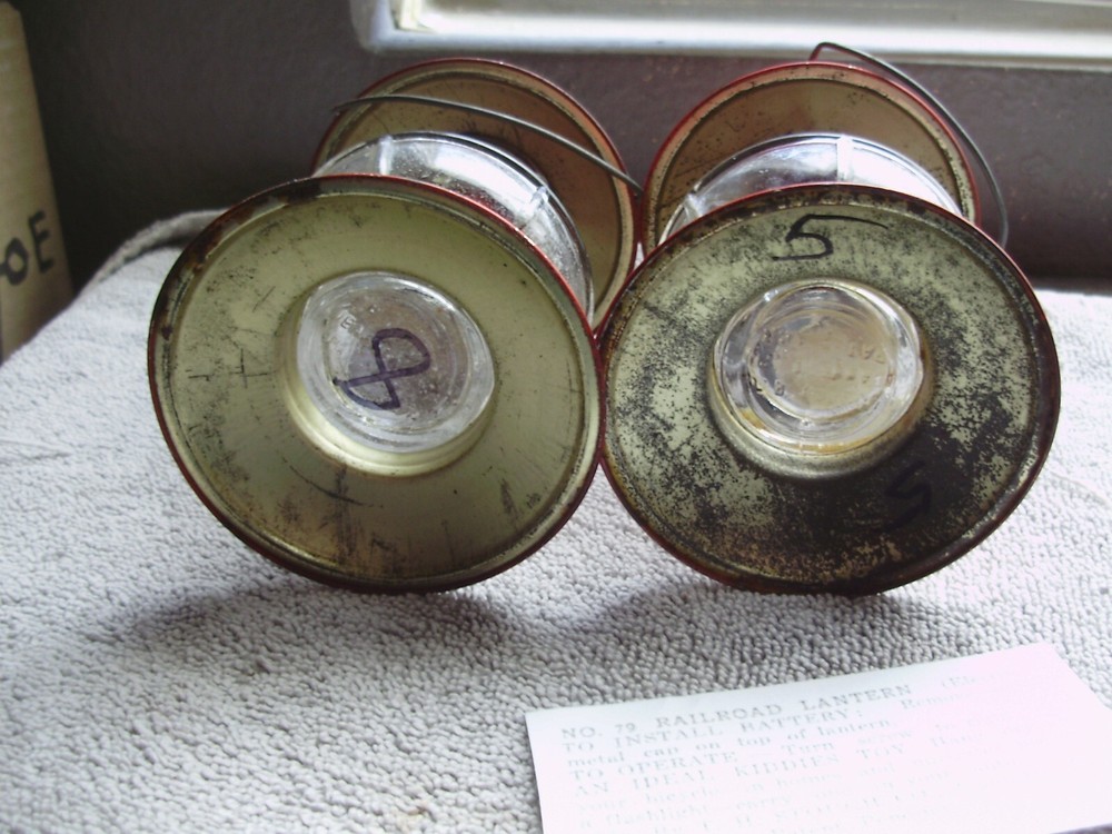 5" "STOUGH" BATTERY LANTERNS 2 EACH