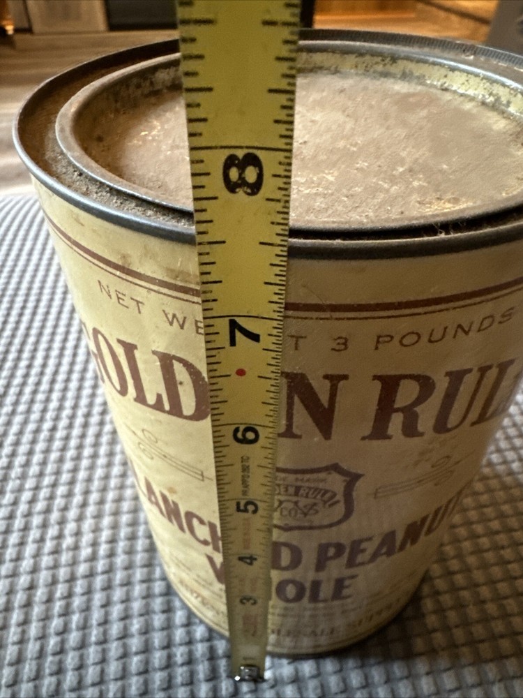 Golden Rule Blanched Peanuts Tin By Canco