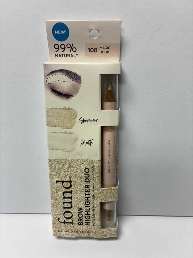 FOUND Brow Highlighter Duo-100- Magic Hour 0.105 OZ.