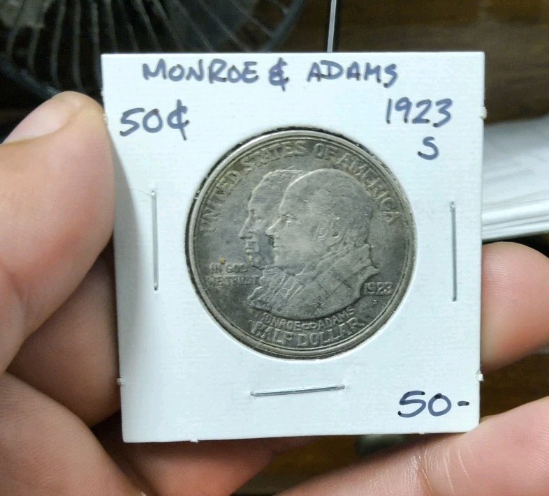1923-S Monroe & Adams Conmemmorative Half Dollar