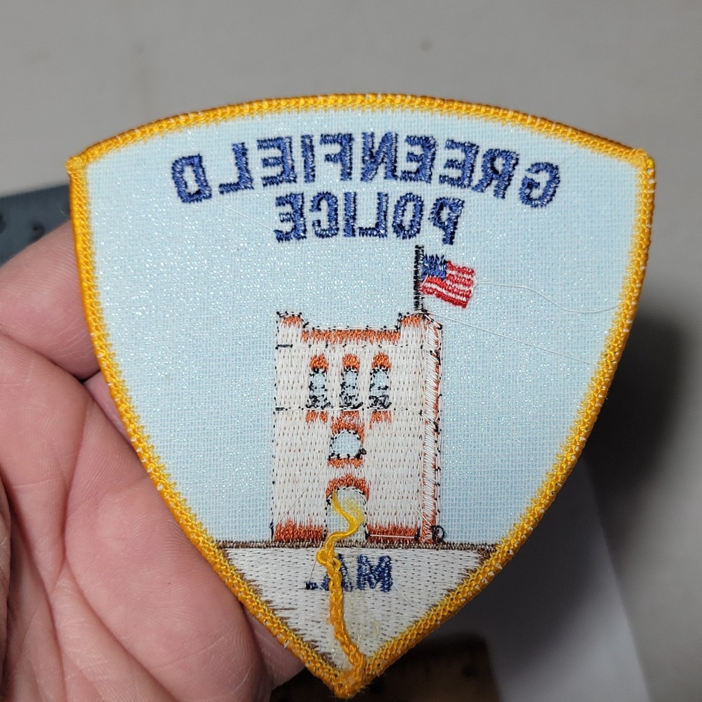 MK2 B8 Police patch Massachusetts Greenfield