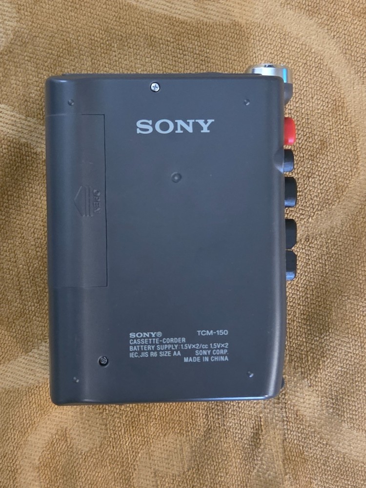 SONY TCM-150 Handheld Cassette Voice Recorder Clean Untested