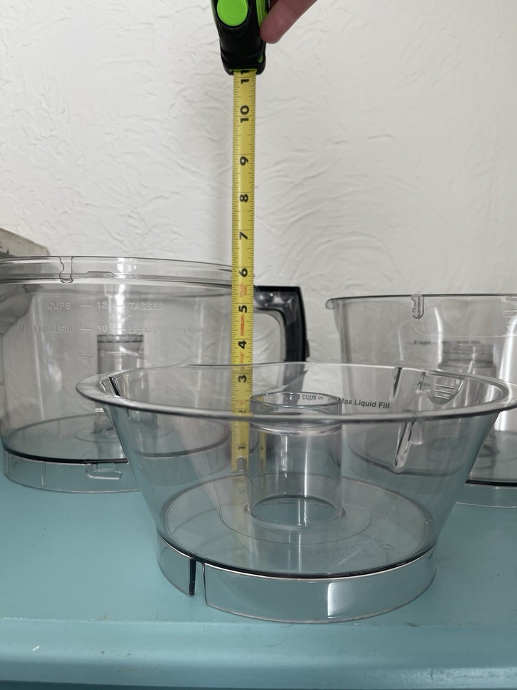 Cuisinart FP-14DC Food Processor Work Bowls (3) Small Medium & Large