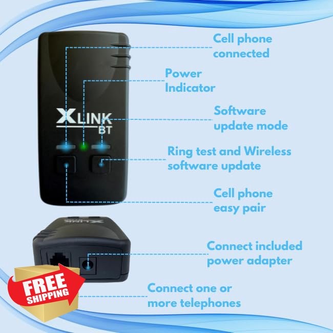 Xtreme Technologies XLink BT HD Bluetooth Cell to Telephone Adapter