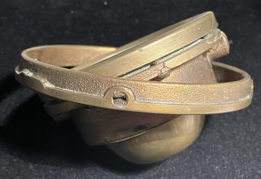 Antique MC Co. Brass Ship Compass