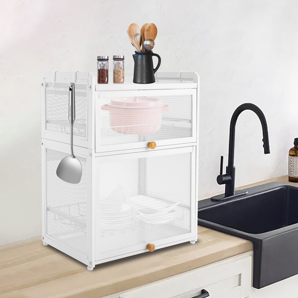 3 Tier Dish Drying Rack Modern Household Dish Organizer Kitchen Storage Racks