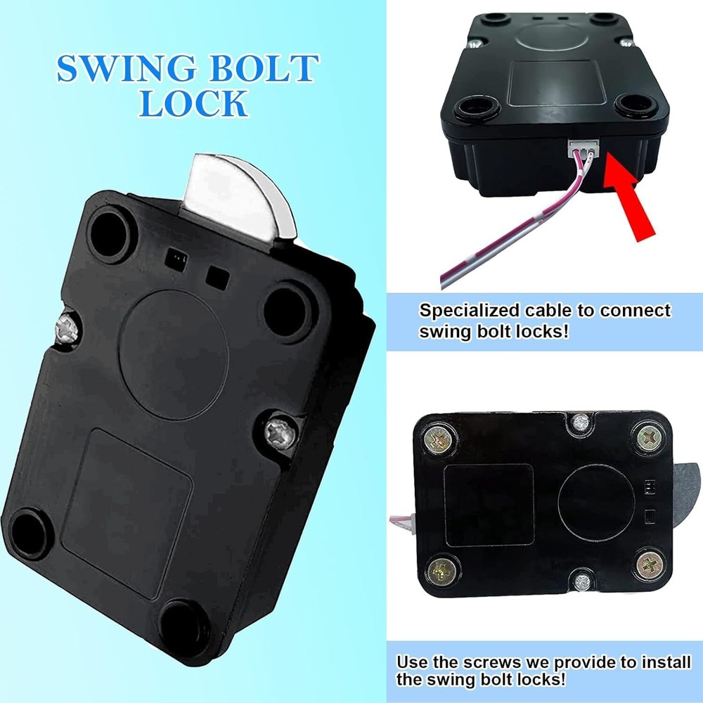 Gun Safe Lock Replacement Electronic Chrome Keypad Safe Lock Swingbolt Lock