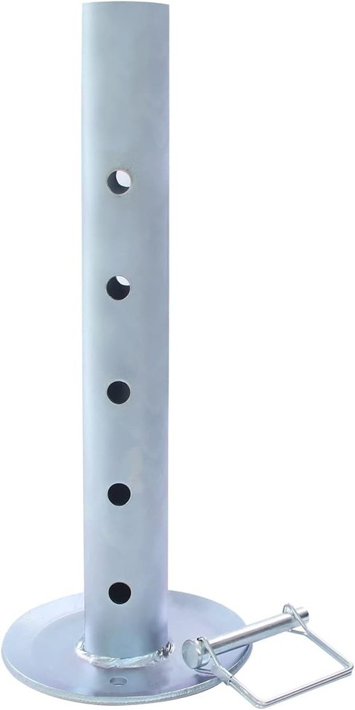Trailer Jack Drop Leg, Adjustable Jack Foot, Trailer Jack Extension for silver