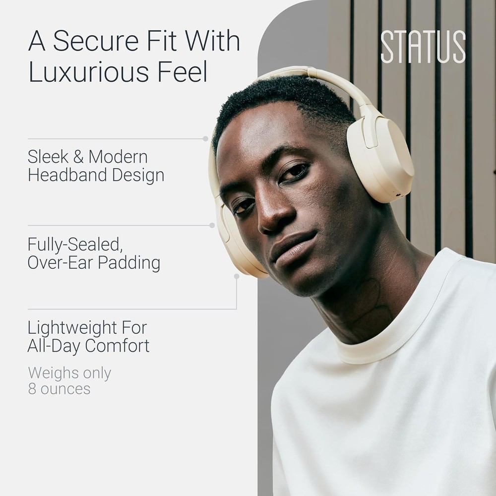 Status Core ANC Active Noise Cancelling Wireless Bluetooth Headphones – Over-Ear