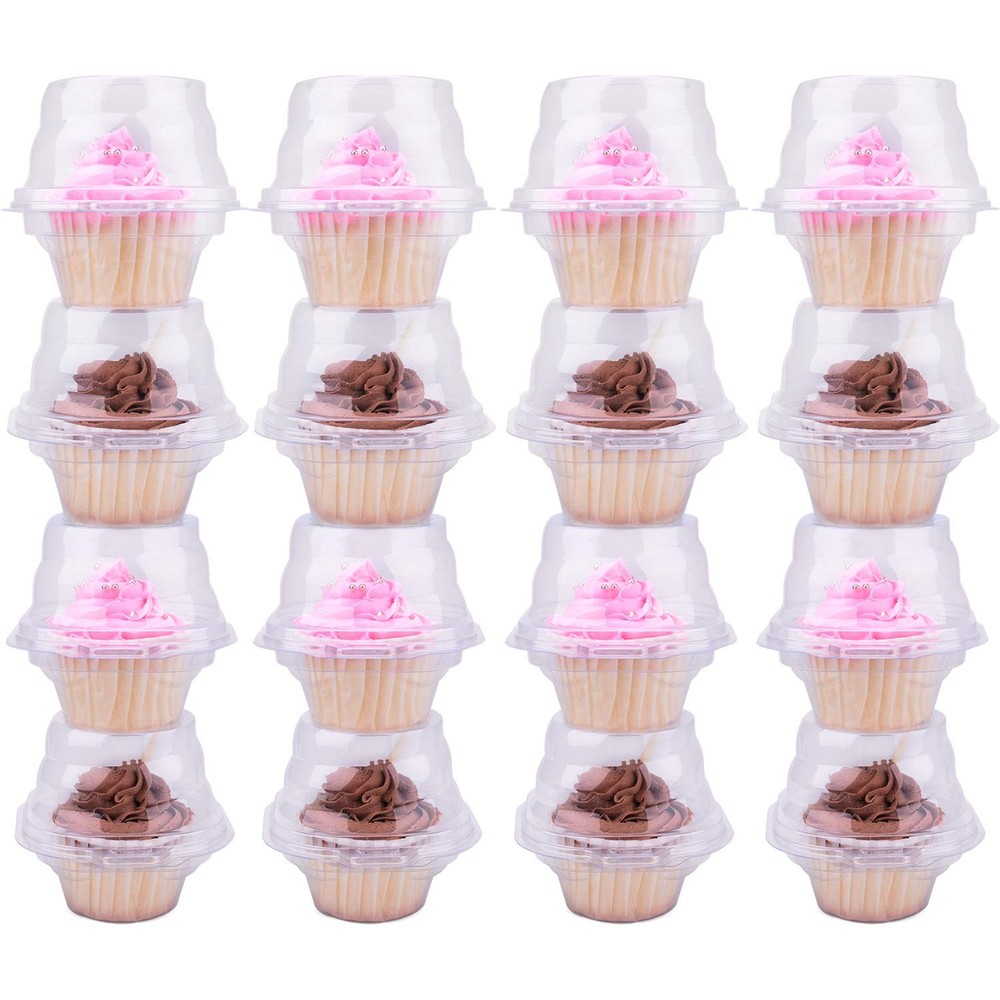 Cupcake Boxes Individual Cupcake Containers 50 Packs Regular Single Cupcake Hol