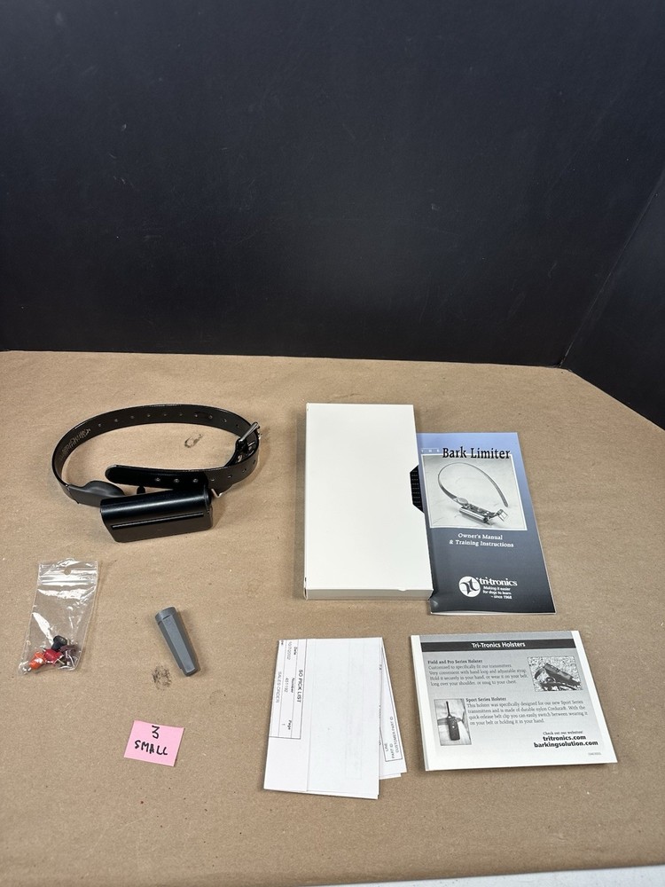 New Vintage Tri Tronics Bark Limiter Collar Bark Powered 1999 Ships Fast!