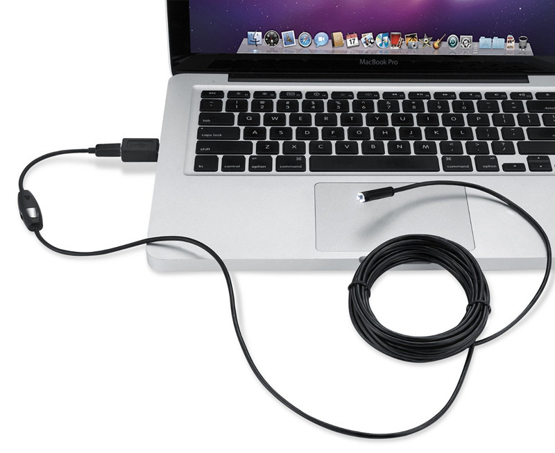 6 LED 7mm Endoscope Waterproof Inspection Borescope Camera 5M Cable For Android
