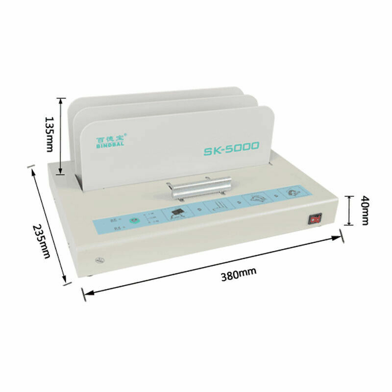 220V Hot Melt Binding Machine SK-5000 Automatic A3 A4 A5 Book Envelope Binder
