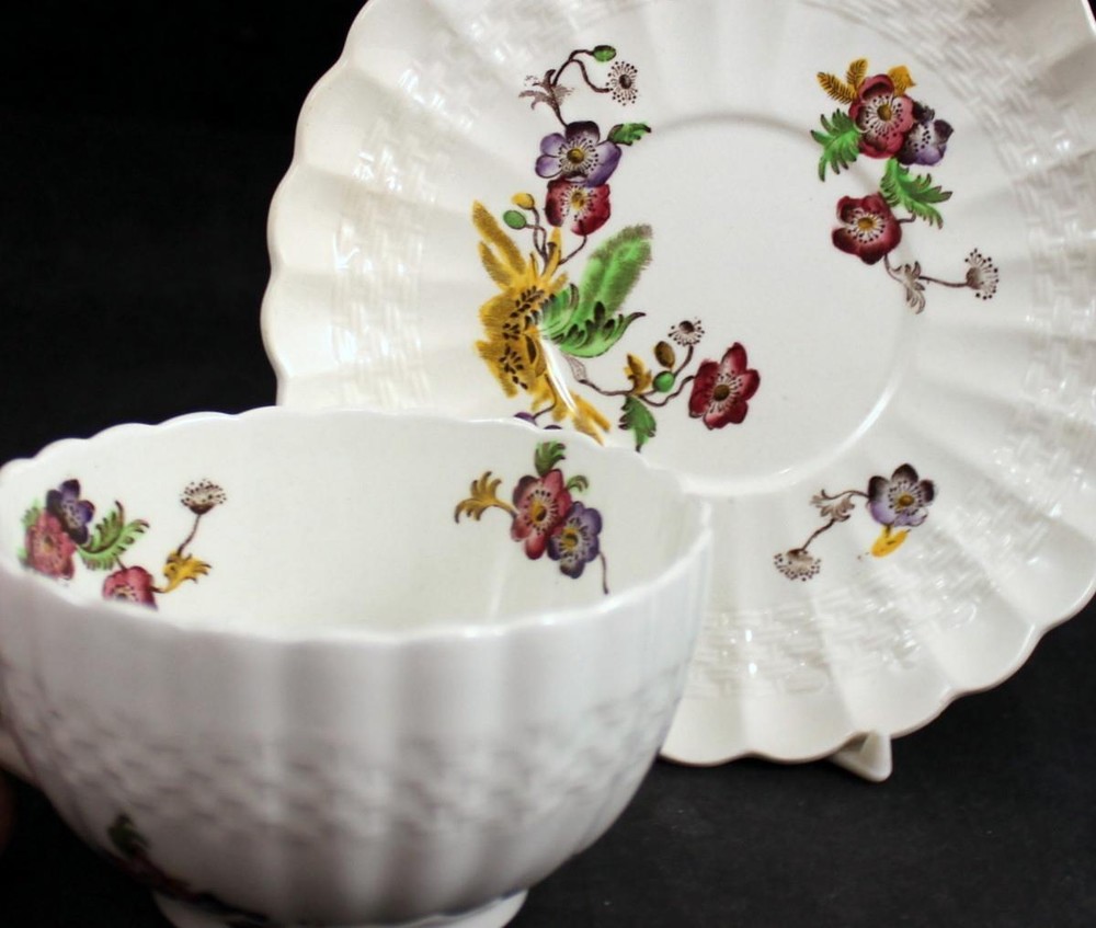 Spode Wicker Lane 5 Piece Place Setting Vintage 2/7519