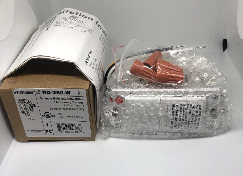 Wattstopper RD-250-W Occupancy Sensor Dimming Multi-way 120vac