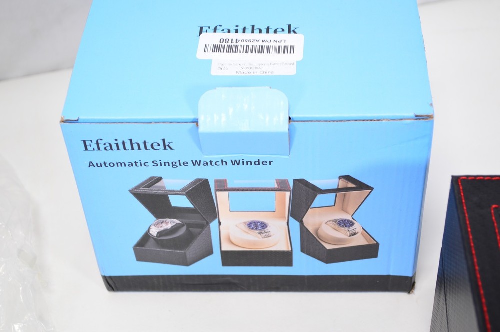 Efaithtek Black & Red Single Automatic Watch Winder