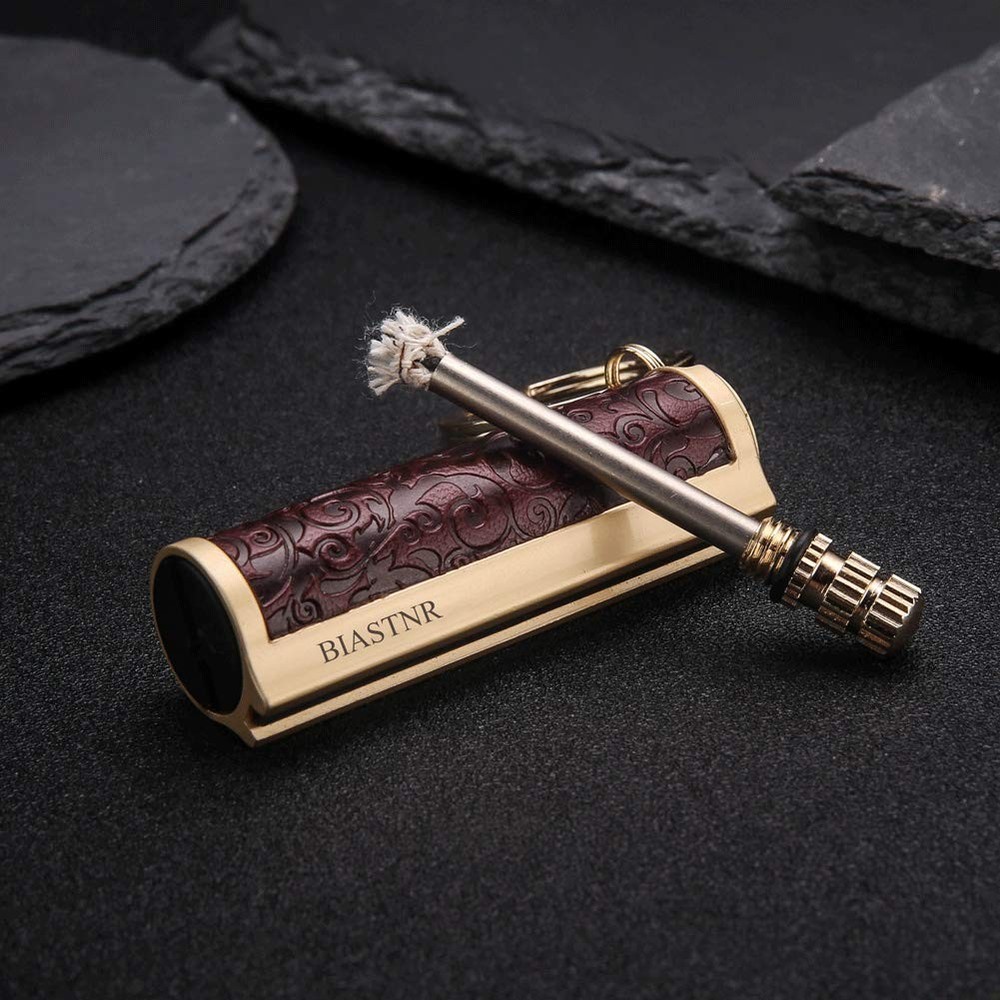 Permanent Match,Keychain Matchstick Fire Starter Immortal Lighter,Flint Match...