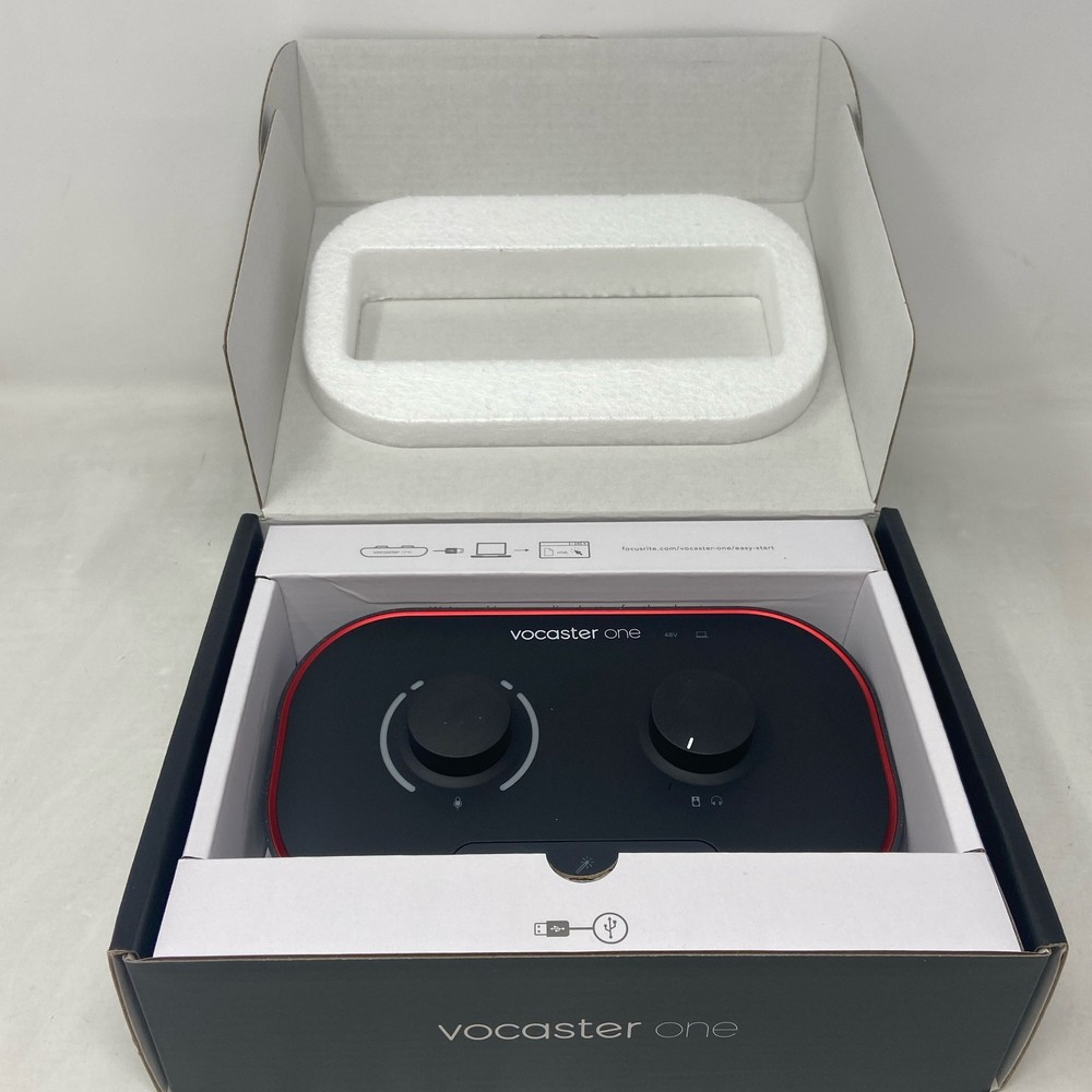 Focusrite Vocaster One USB-C Podcast Interface - Black