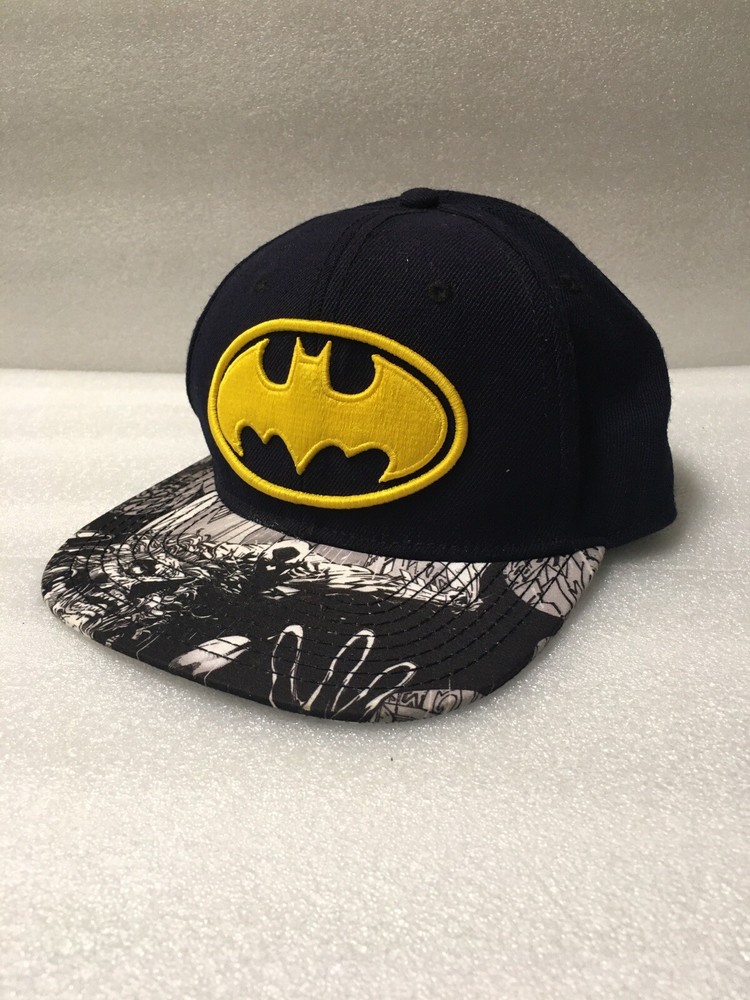 DC Comics Batman Snapback Hat Cap Adjustable Embroidered Emblem
