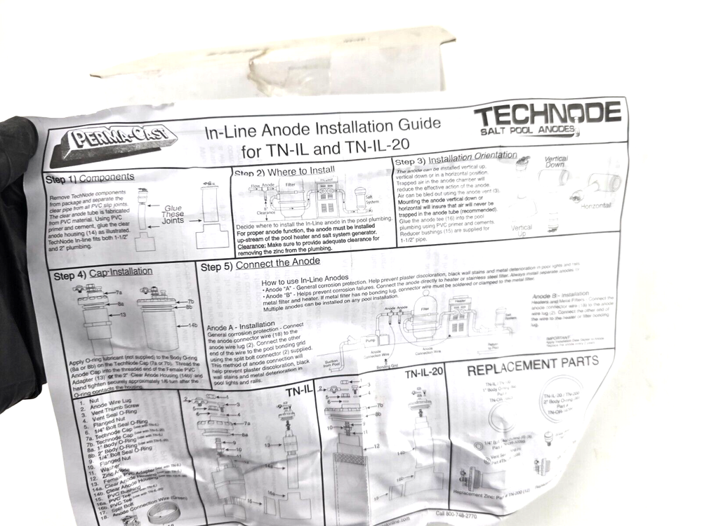 Perma-Cast TN-IL Inline Anode-1 Inch