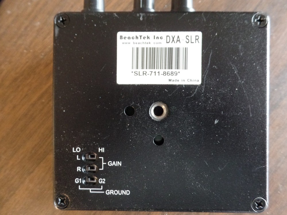 BEACHTEK DXA-SLR ACTIVE XLR AUDIO INTERFACE ADAPTER, Power Tested