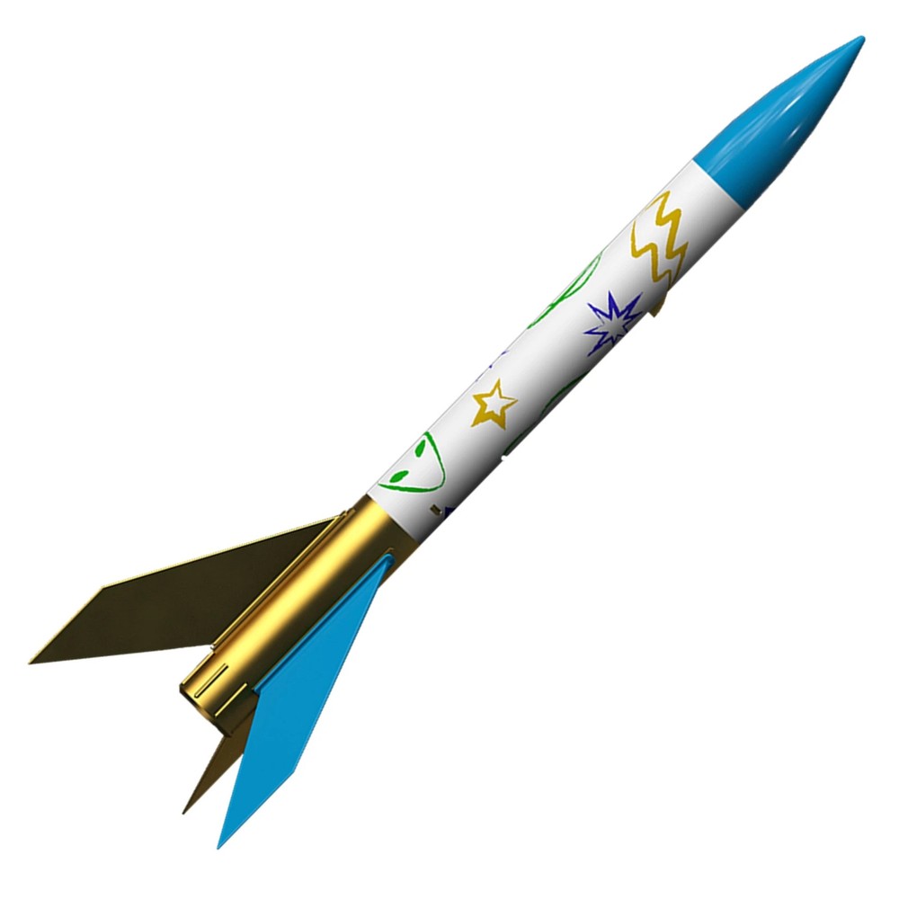 Estes Flying Model Rocket Kit Cosmic Ray, Single Bulk Pack Kit.