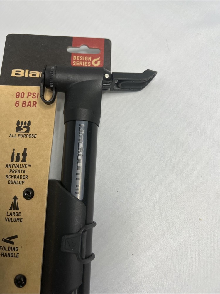Blackburn Grid Mini Pump Presta & Schrader Valve Large Volume Folding T-Handle