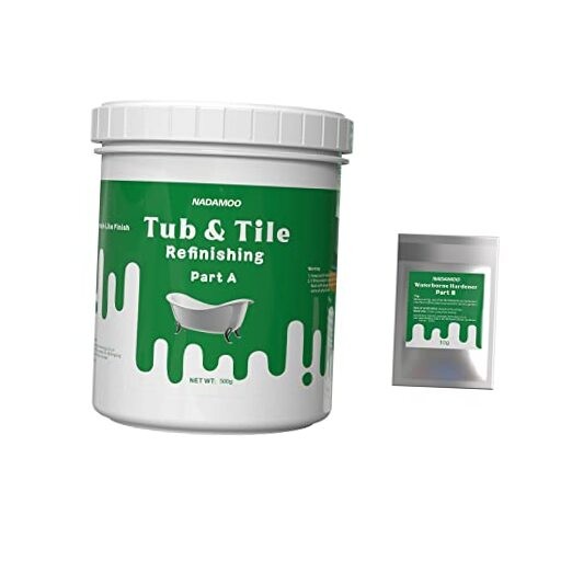 Tub and Tile Refinishing Kit Without Tools, White 17.5 oz, without tools