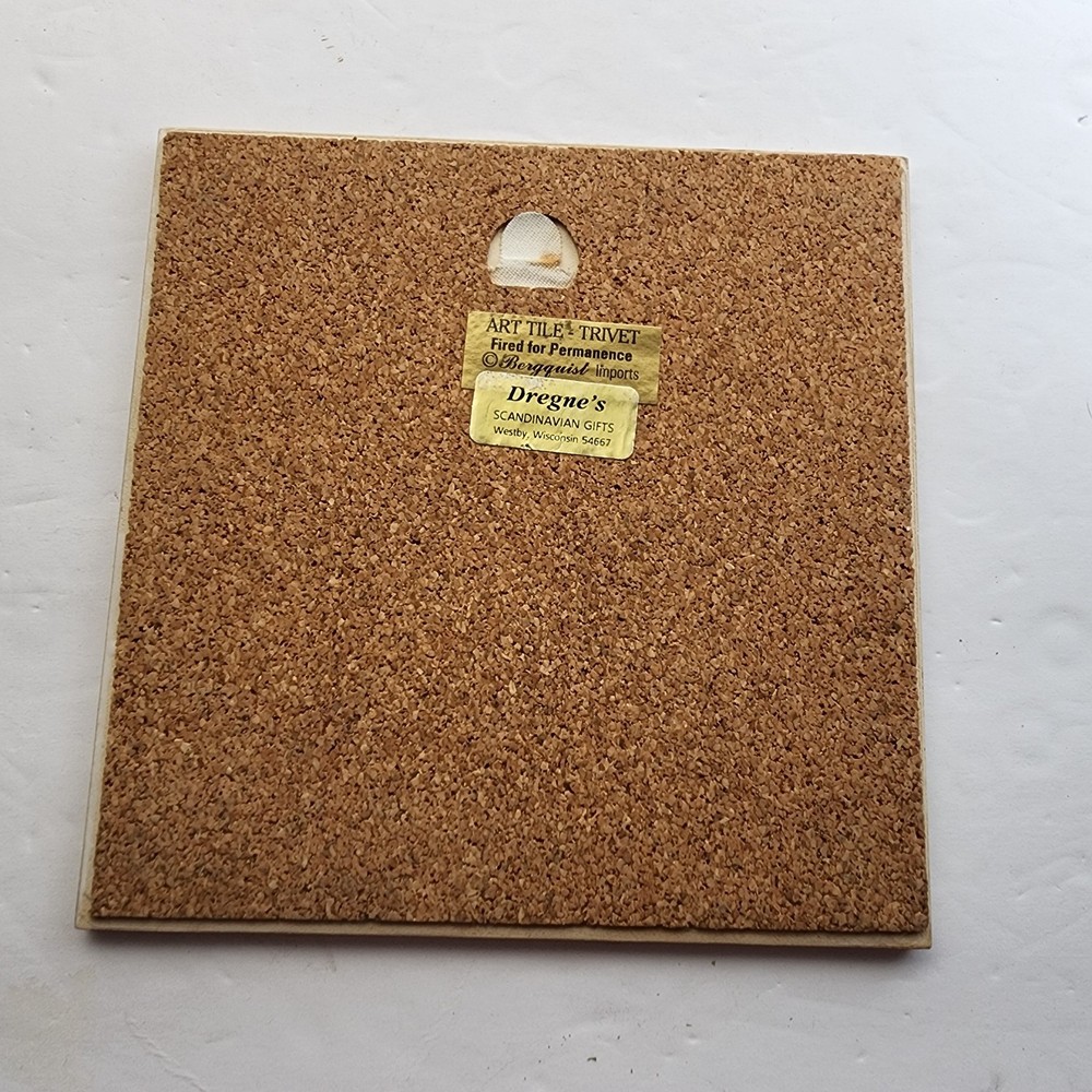 Ceramic Tile Norwegian Computer Terms Trivet Coaster 6x6 Inches