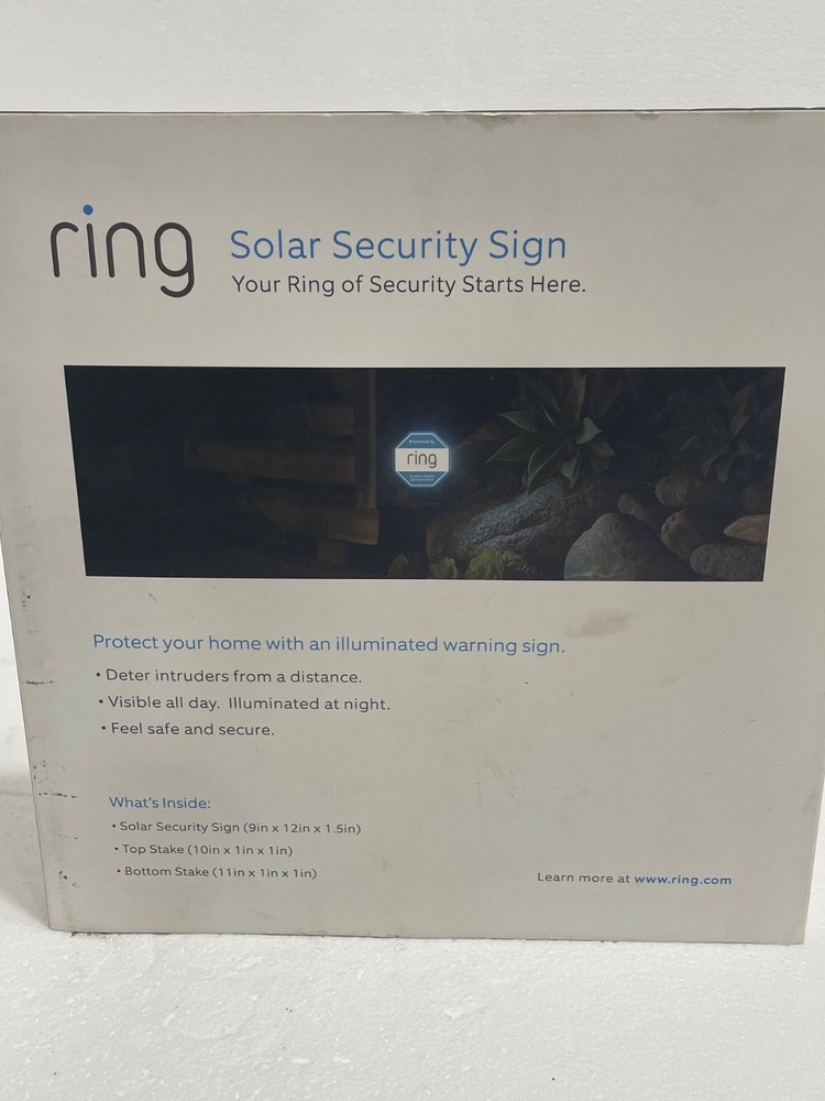 Ring Solar Security Sign